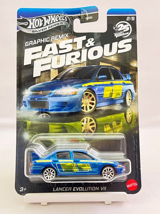 HOT WHEELS - FAST AND FURIOUS - GRAPHIC REMIX - LANCER EVOLUTION VII - 4D