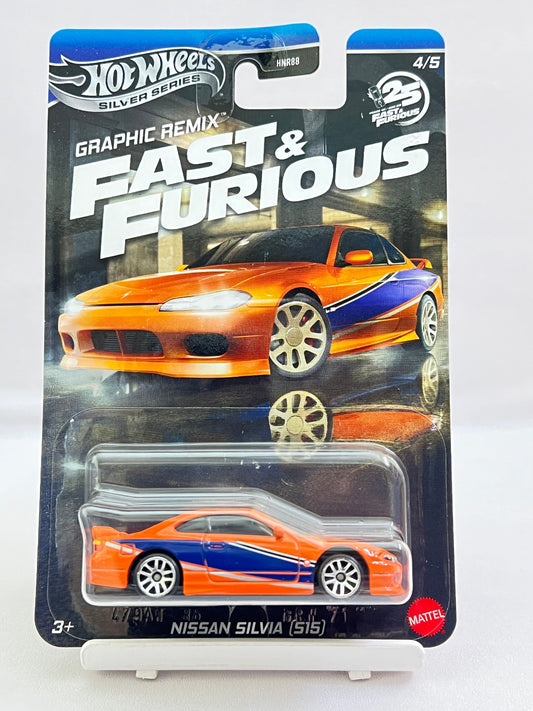 HOT WHEELS - FAST AND FURIOUS - GRAPHIC REMIX - NISSAN SILVIA (S15) - 4D