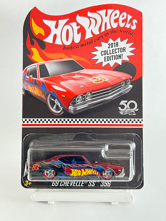 BLISTER CRACK AS IN PIC - 69 CHEVELLE SS 396 WITH PROTECTOR - COLLECTORS EDITION - 4F - Its Fun- Hot wheels - matchbox - diecast