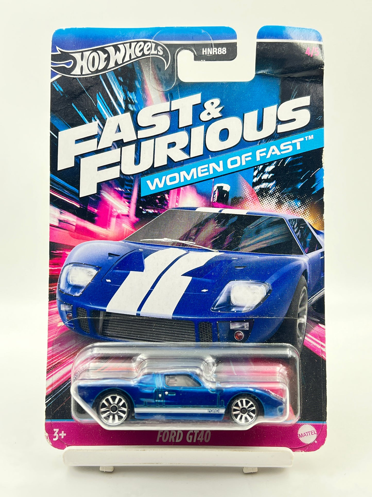 CREASED - HOT WHEELS FAST AND FURIOUS WOMEN OF FAST - FORD GT40 - 2A