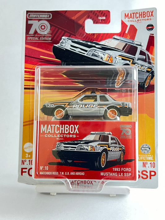 70TH ANNIVERSARY SPECIAL EDITION - 1993 FORD MUSTANG LX SSP - Its Fun- Hot wheels - matchbox - diecast