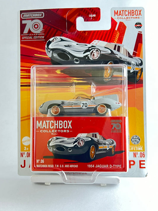 70TH ANNIVERSARY SPECIAL EDITION - 1954 JAGUAR D-TYPE - Its Fun- Hot wheels - matchbox - diecast