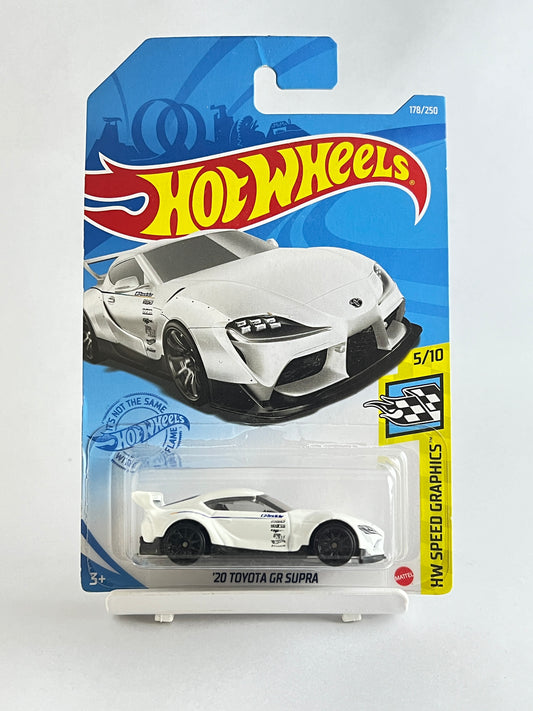20 TOYOTA GR SUPRA - WHITE - 4B - Its Fun- Hot wheels - matchbox - diecast