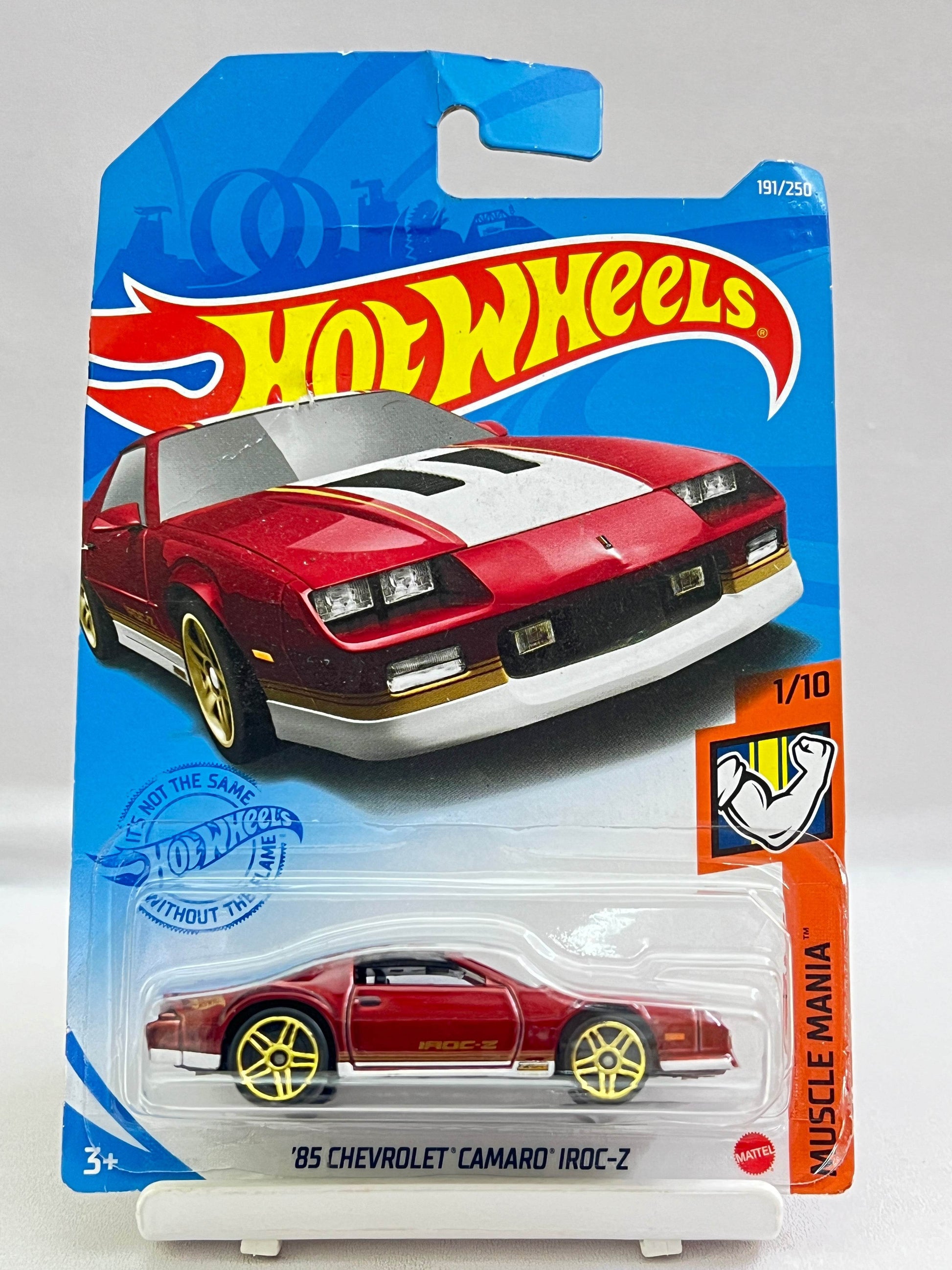 CREASED CARD - HOT WHEELS - 85 CHEVROLET CAMARO IROC-Z - 1B - Its Fun