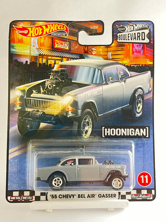 PREMIUM - 55 CHEVY BEL AIR GASSER - 5A - Its Fun- Hot wheels - matchbox - diecast