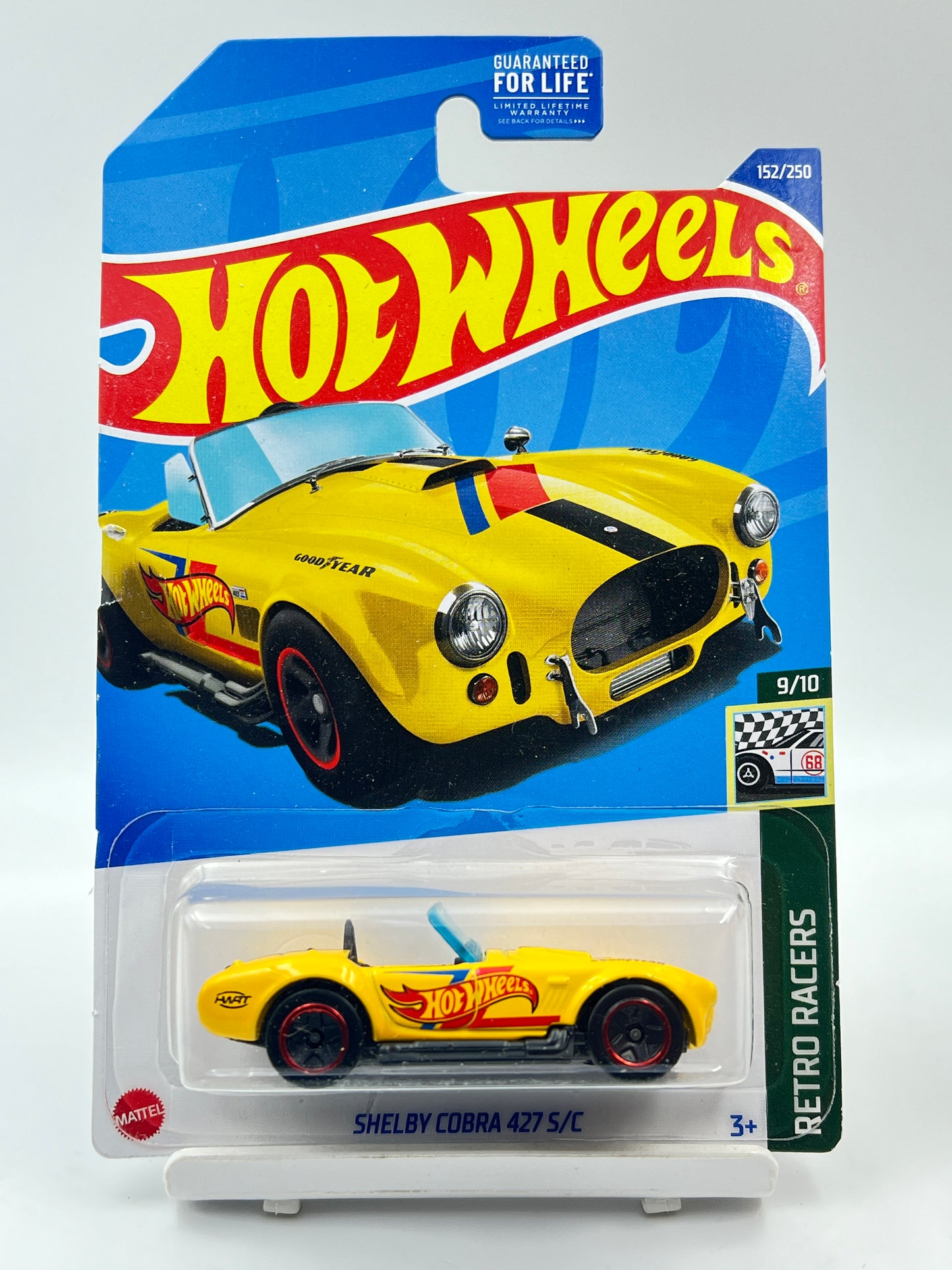 IMPORTED - HOT WHEELS -  SHELBY COBRA 427 S/C - YELLOW - 6C