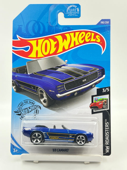 IMPORTED - HOT WHEELS -  69 CAMARO - BLUE - 6B