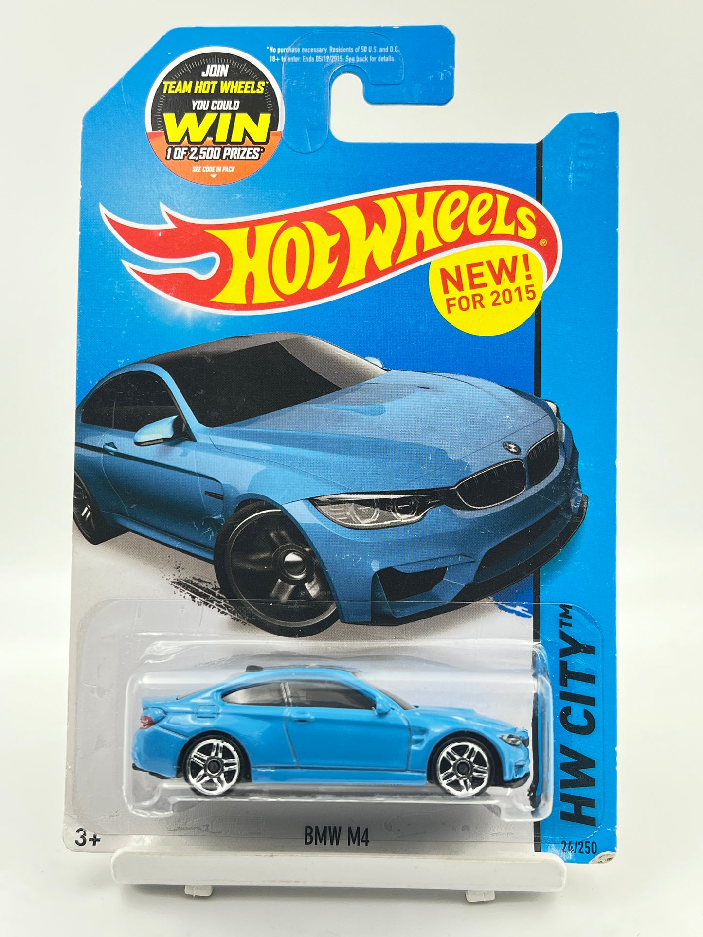 SOFT CORNER - IMPORTED - HOT WHEELS -  BMW M4 - BLUE - 6A