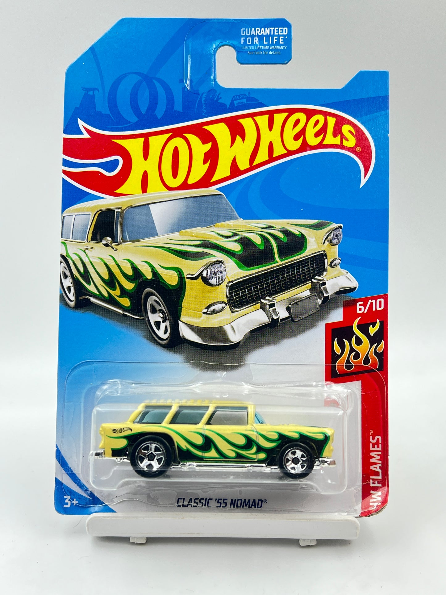 SOFT CORNERS - HOT WHEELS - CLASSIC 55 NOMAD - FLAMES - 7A