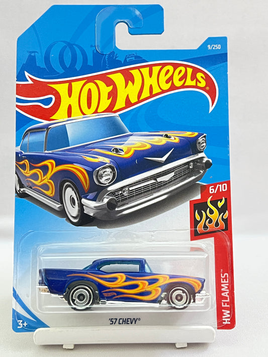 HOT WHEELS - 57 CHEVY - FLAMES - 6A