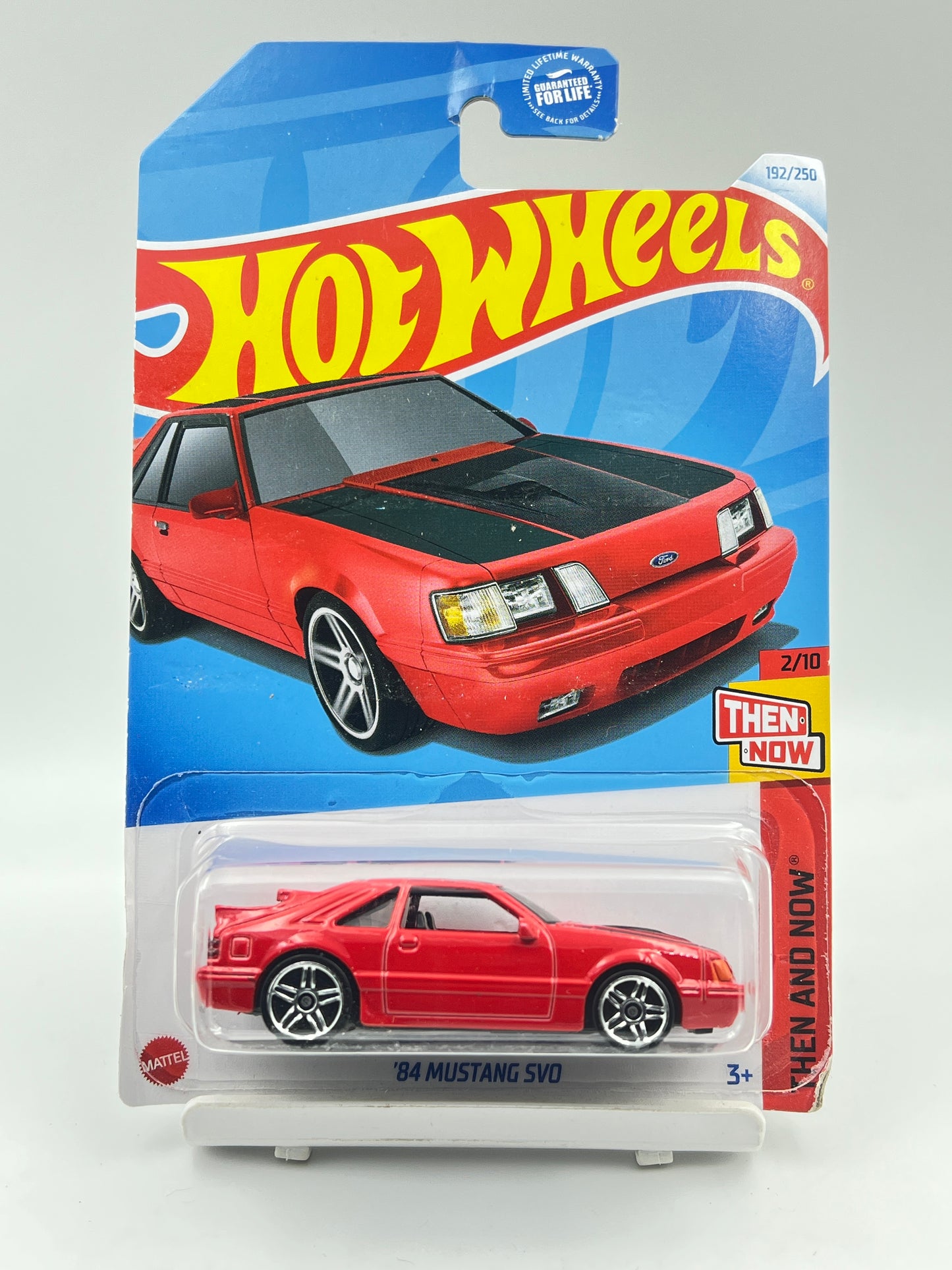 IMPORTED - HOT WHEELS -  84 MUSTANG SVO - RED - 7A