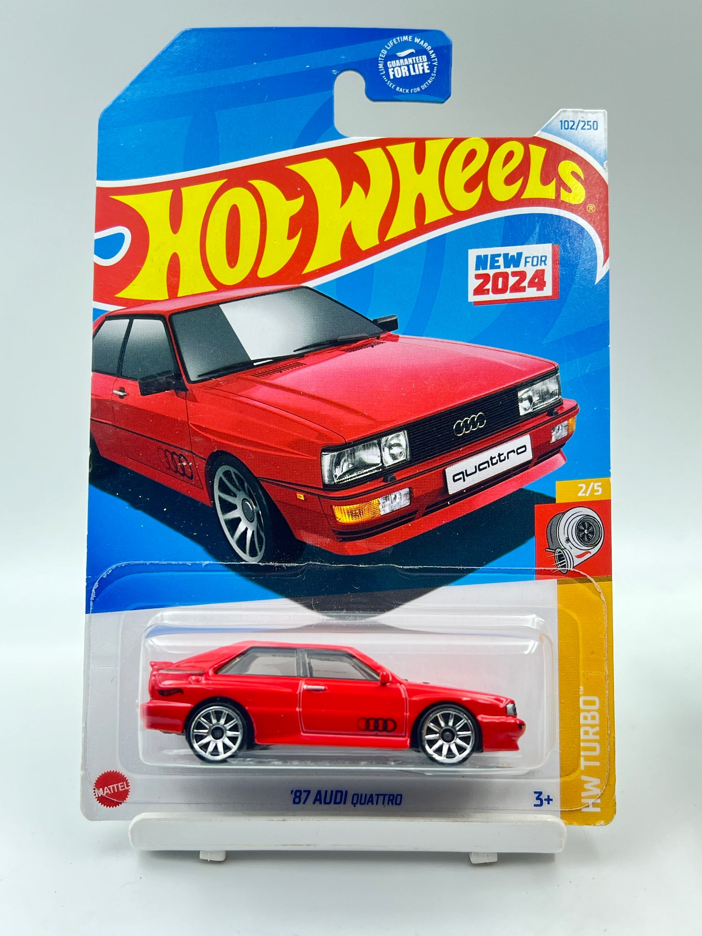 IMPORTED - HOT WHEELS -  87 AUDI QUATTRO - RED - 2A