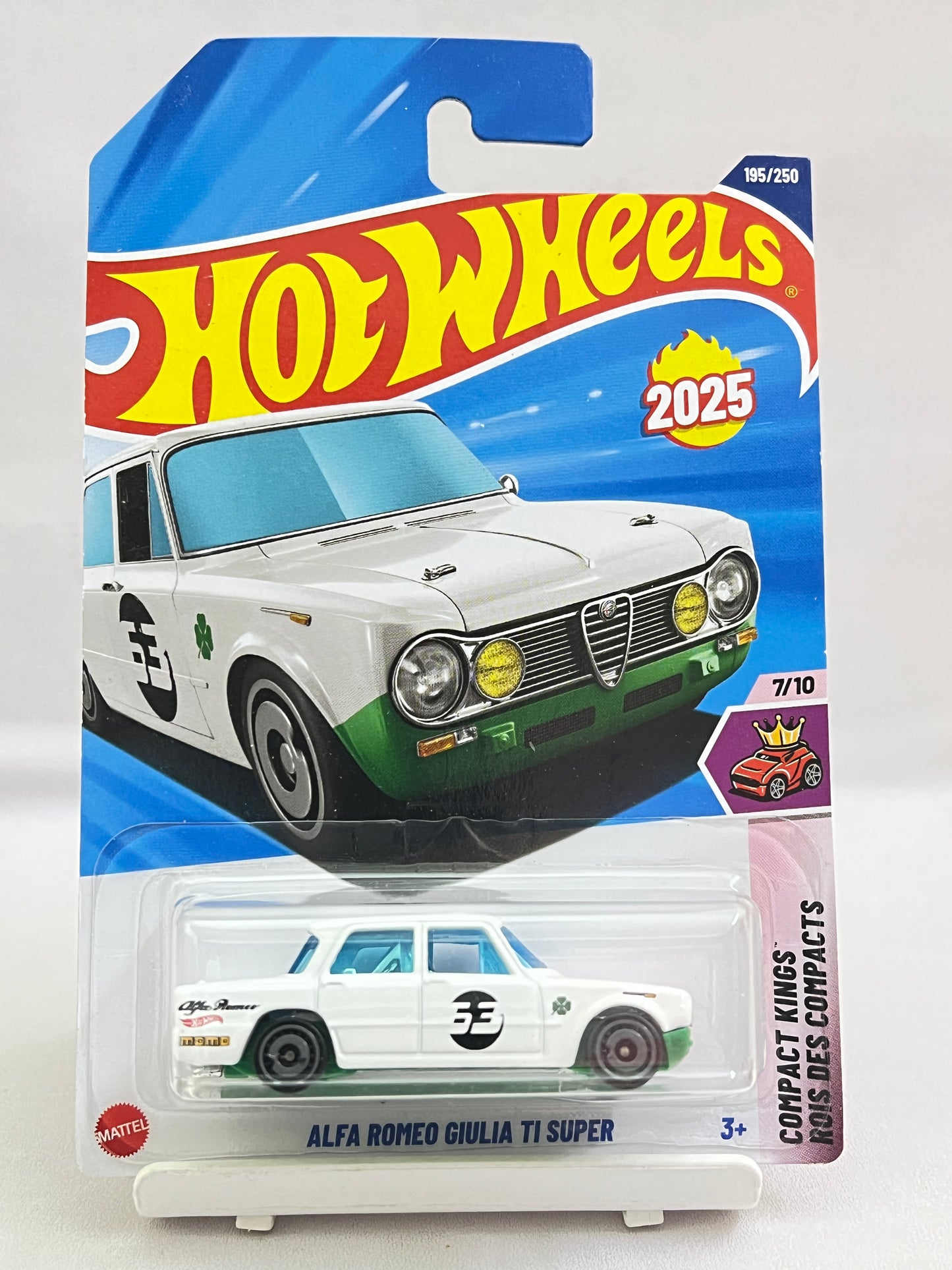 HOT WHEELS - ALFA ROMEO GIULIA TI SUPER - WHITE - 1A