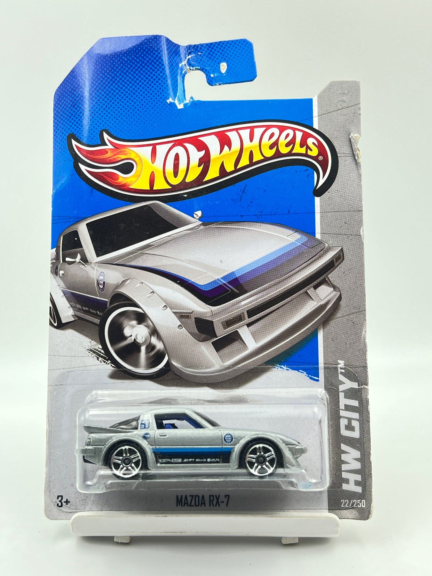 DAMAGED CARD - IMPORTED - HOT WHEELS -  MAZDA RX-7 -3C