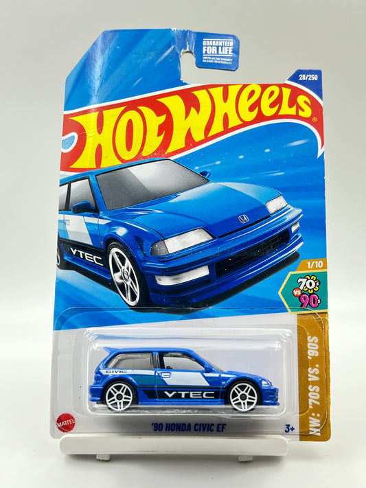 DAMAGED CARD - IMPORTED - HOT WHEELS -  90 HONDA CIVIC EF - 3C
