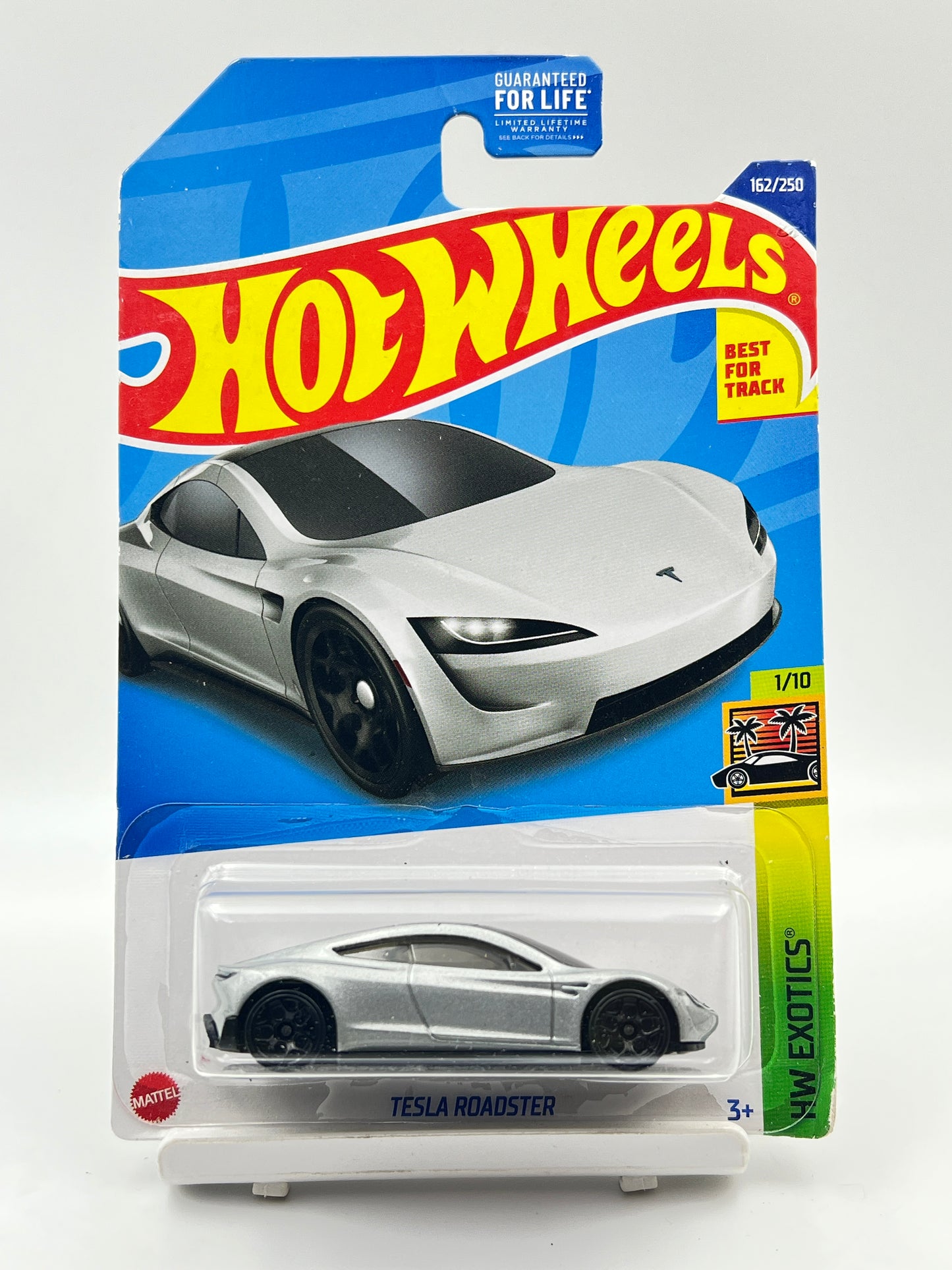 IMPORTED - HOT WHEELS -  TESLA ROADSTER - GREY - 3A