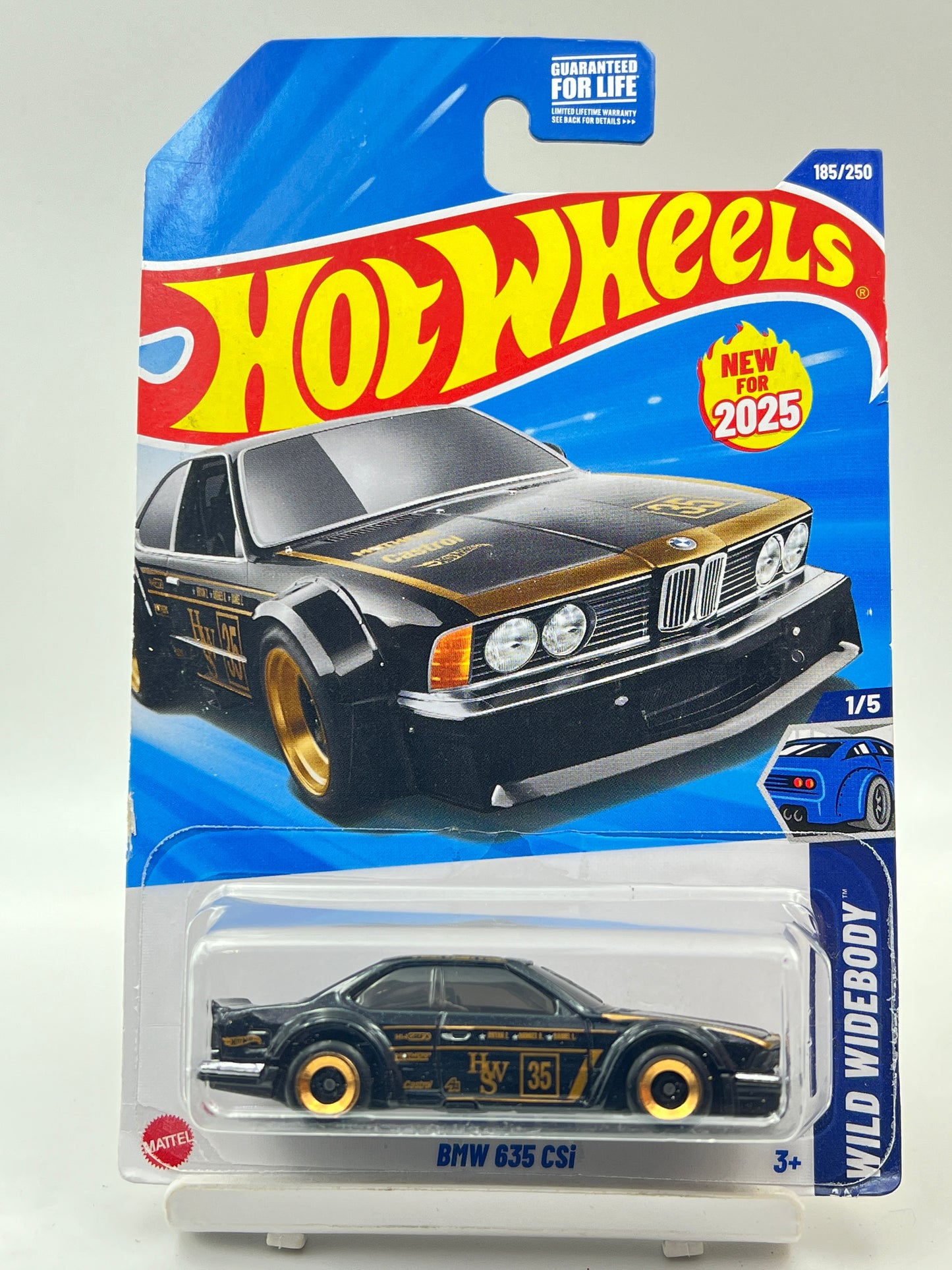 IMPORTED - HOT WHEELS -  BMW 635 CSI - BLACK - 3E
