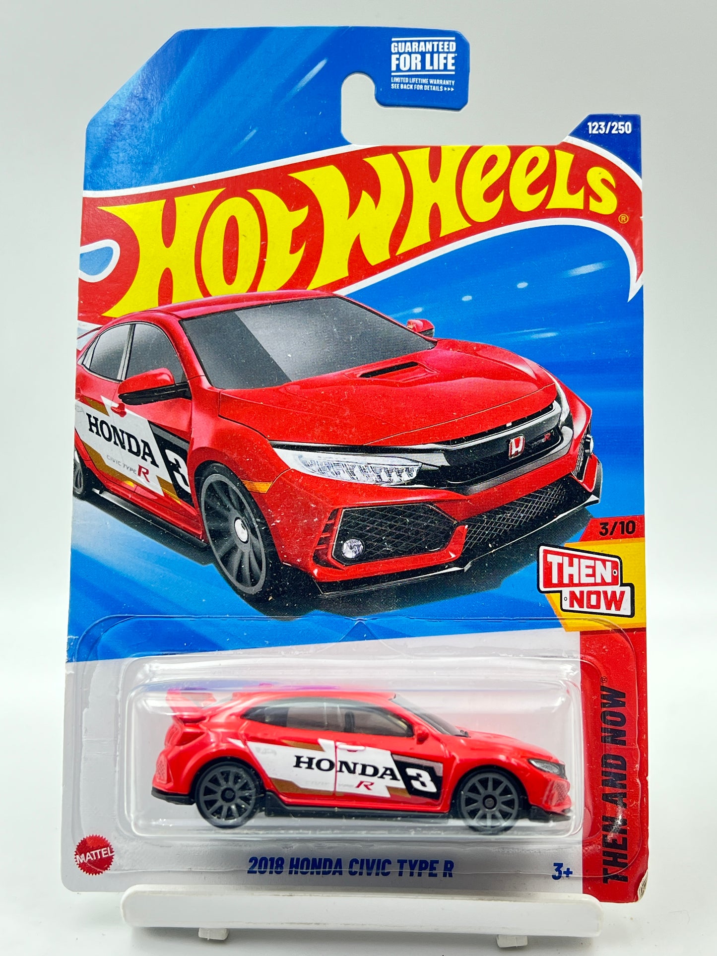 IMPORTED - HOT WHEELS -  2018 HONDA CIVIC TYPE R - RED - 3E