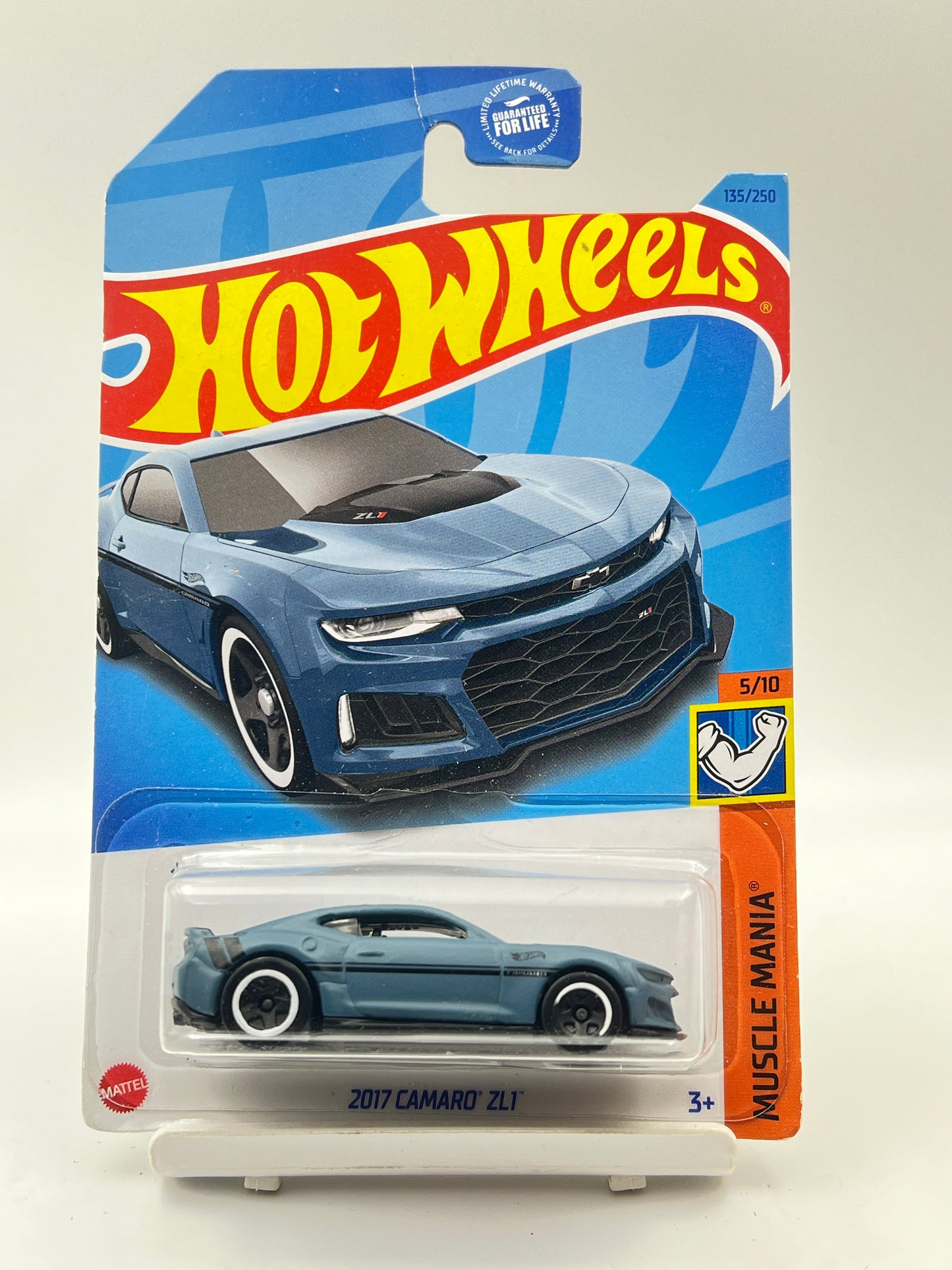 IMPORTED - HOT WHEELS -  2017 CAMARO ZL1 - MATTE BLUEISH GREY (RARE) - 9B