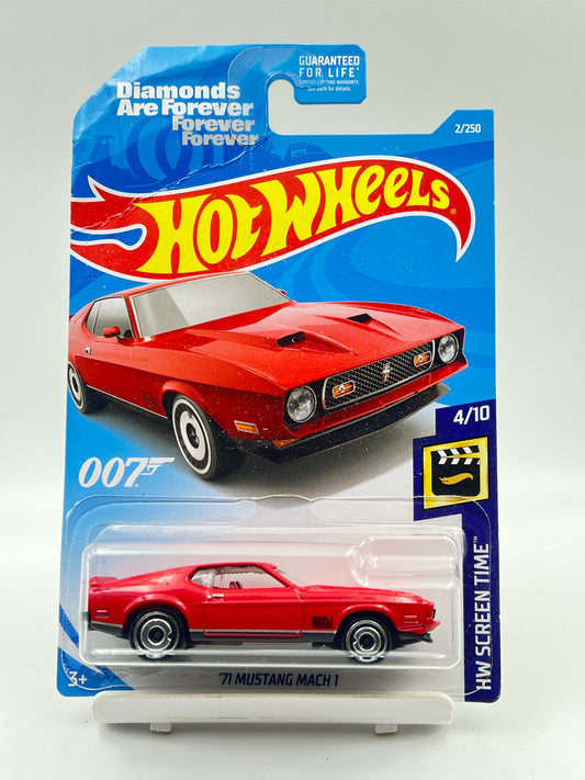 CREASED CARD - 71 MUSTANG MACH 1 - 007 - 9A