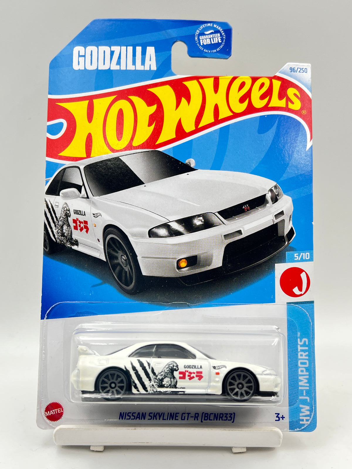 MILD HOOK CREASE - IMPORTED - HOT WHEELS -  NISSAN SKYLINE GT-R (BCNR33) - GODZILLA - 1C