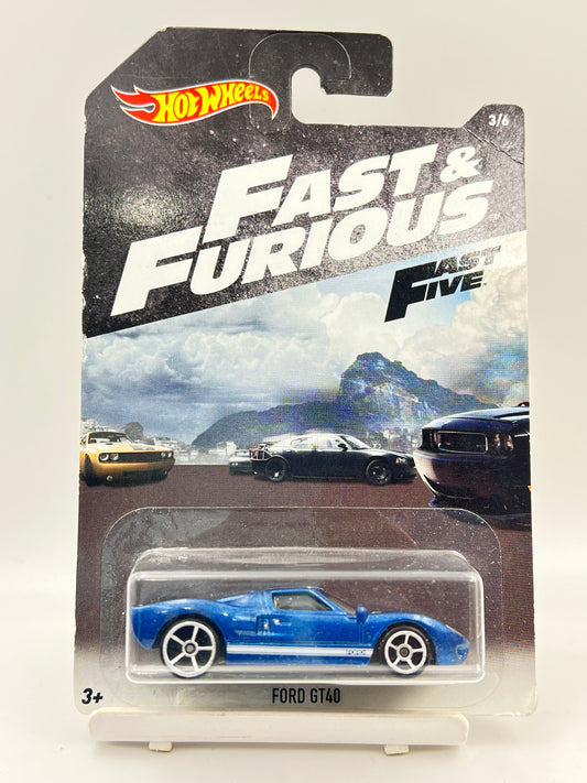 MILD CREASE - IMPORTED - HOT WHEELS -  FORD GT40 - FAST AND FURIOUS - 1B