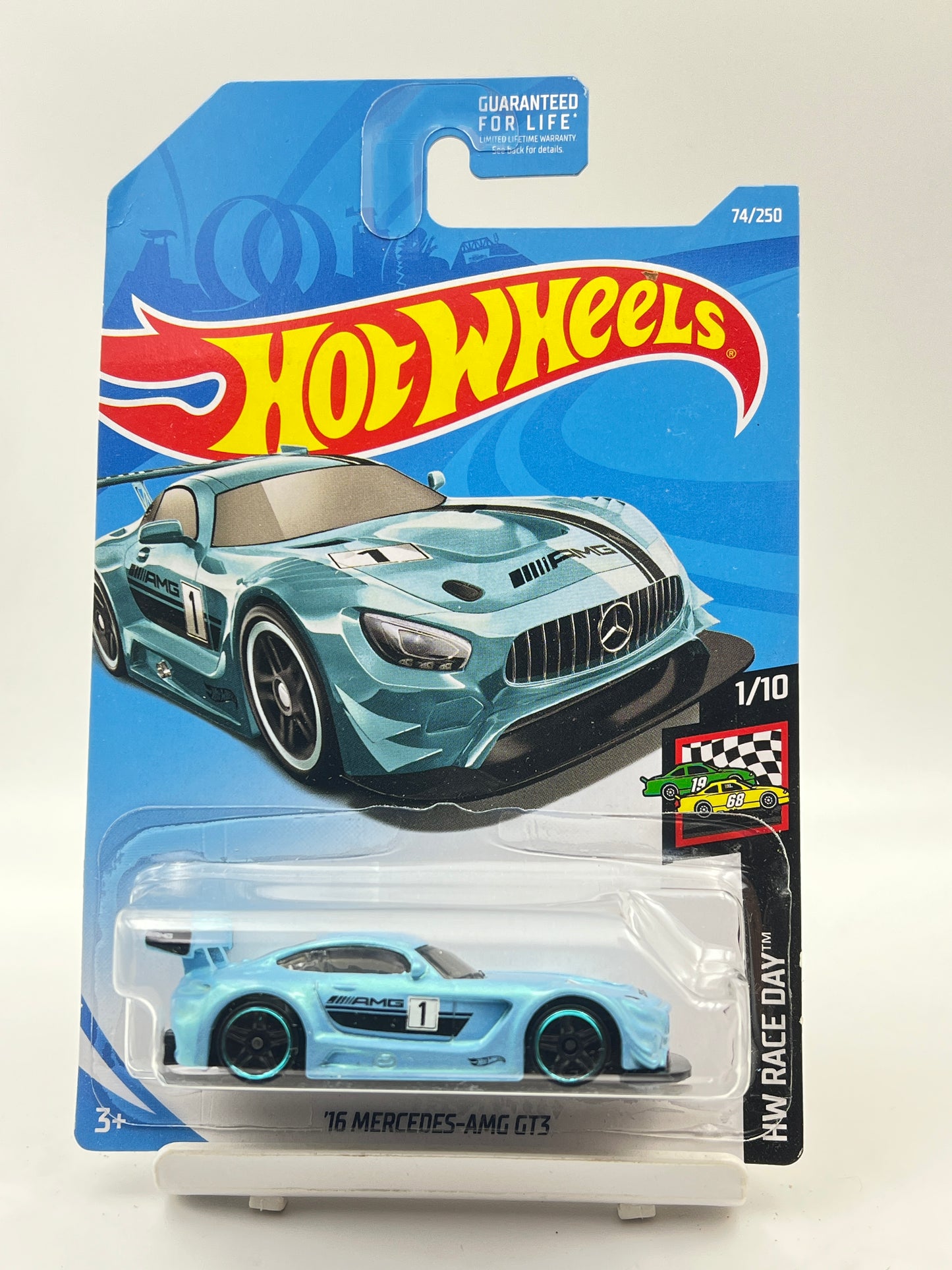 IMPORTED - HOT WHEELS -  16 MERCEDES AMG GT3 - BLUE - 4D