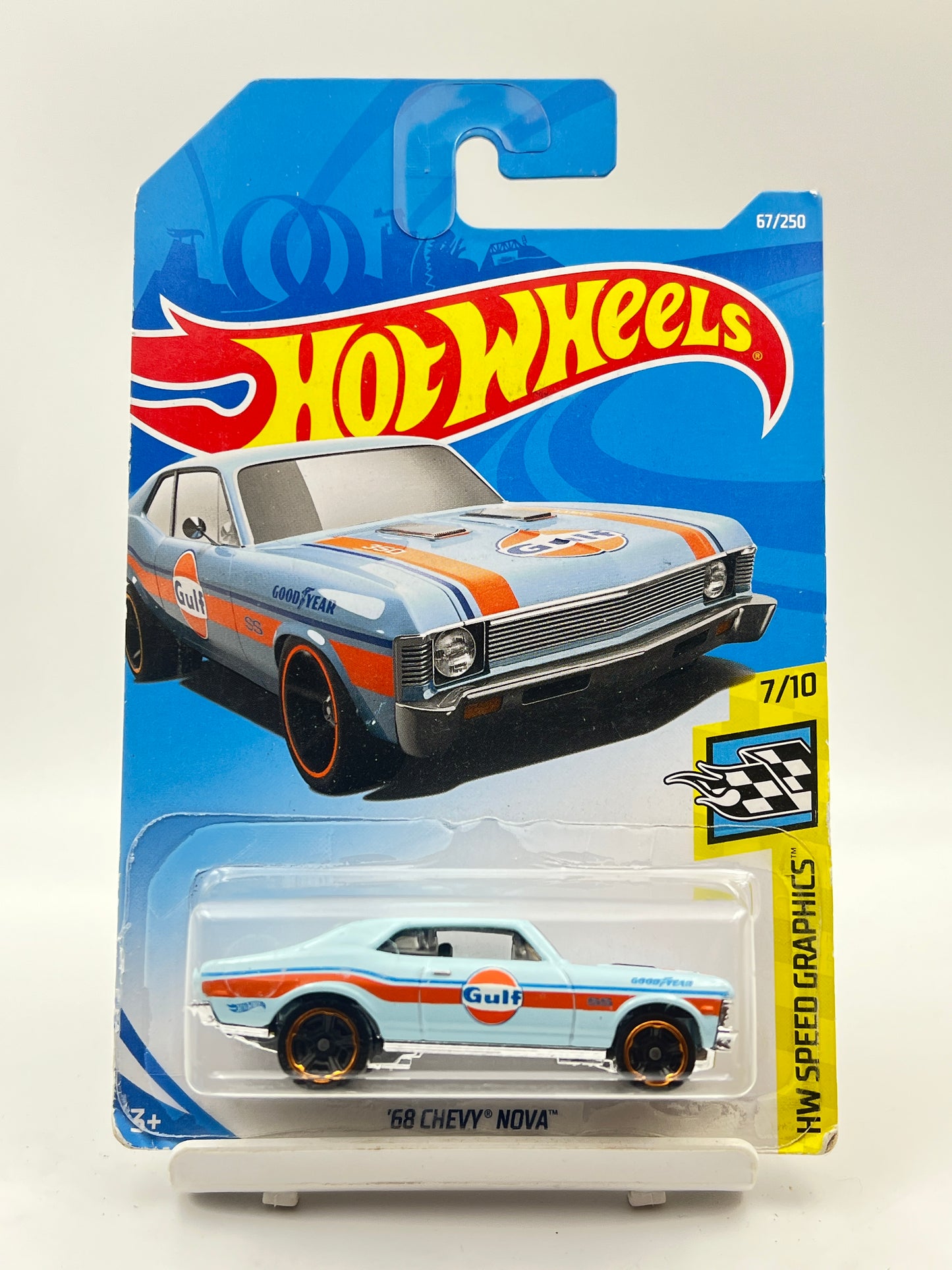 IMPORTED - HOT WHEELS -  68 CHEVY NOVA - GULF - 7A