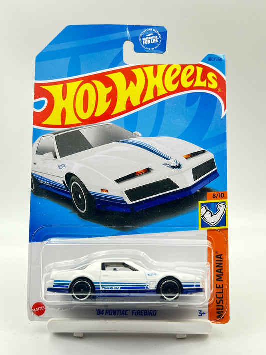 IMPORTED - HOT WHEELS -  84 PONTIAC FIREBIRD - WHITE - 9B