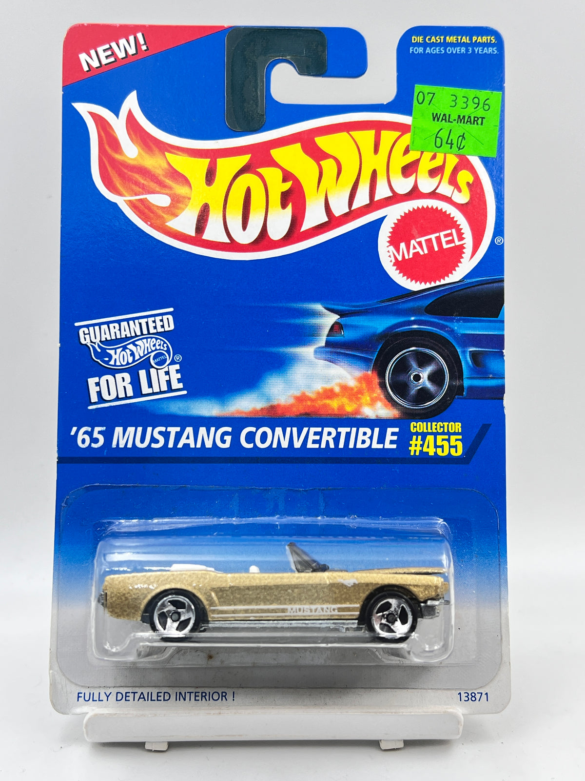 FULL METAL - HOT WHEELS -  IMPORTED - OPENING HOOD - 65 MUSTANG CONVERTIBLE - ZX2
