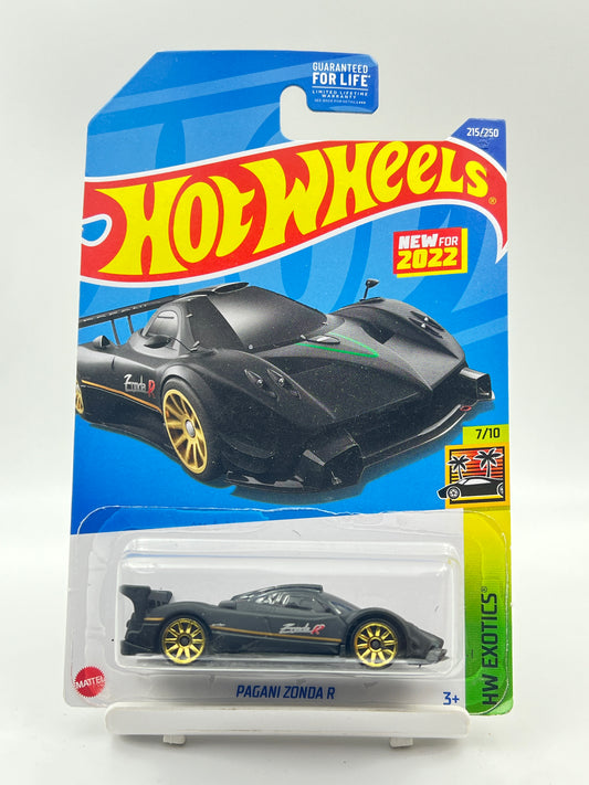 IMPORTED - HOT WHEELS -  PAGANI ZONDA R - RARE - MATTE BLACK - 9B