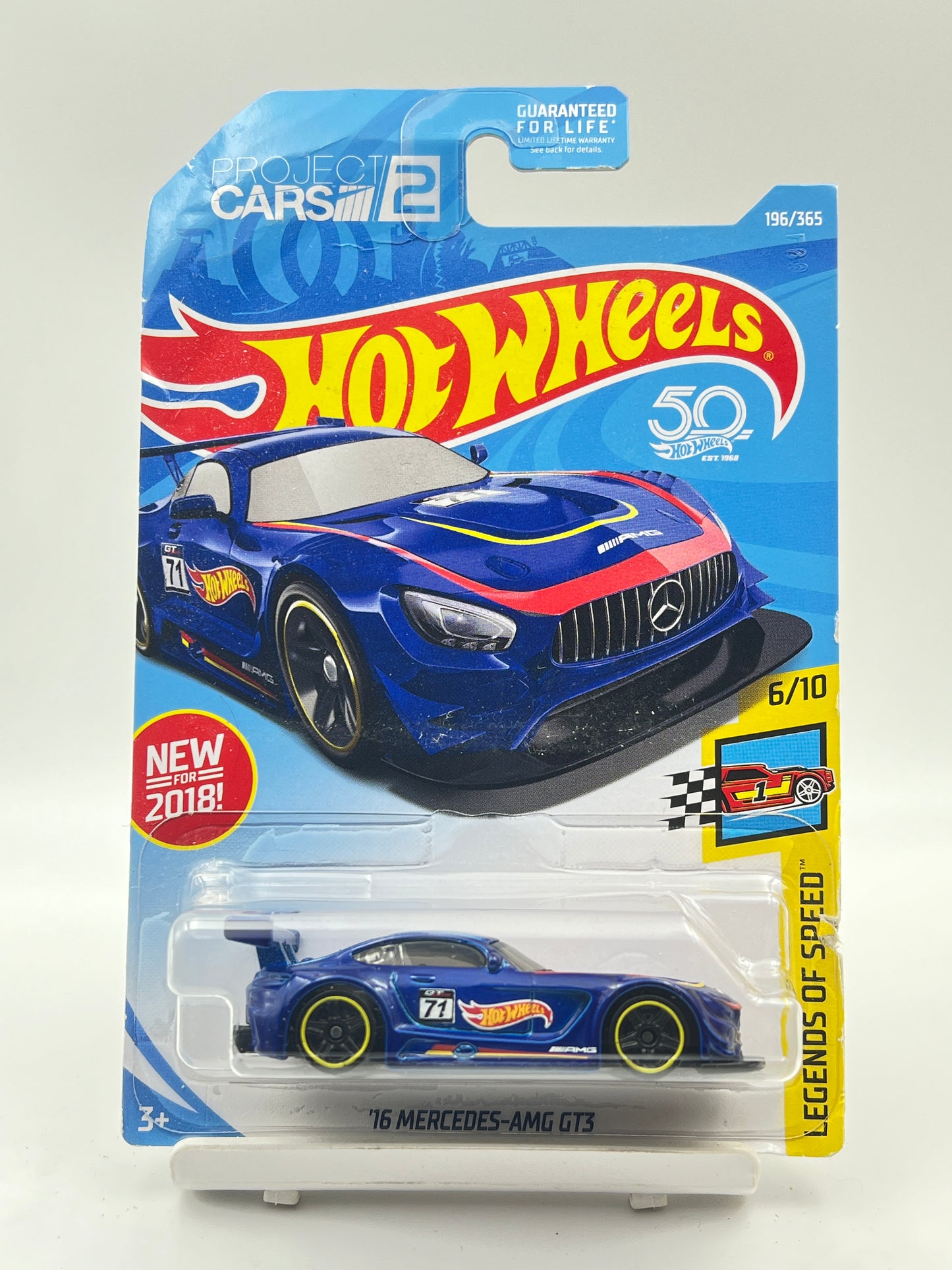 CARD DAMAGED - IMPORTED - HOT WHEELS -  16 MERCEDES AMG GT3 - ZX4