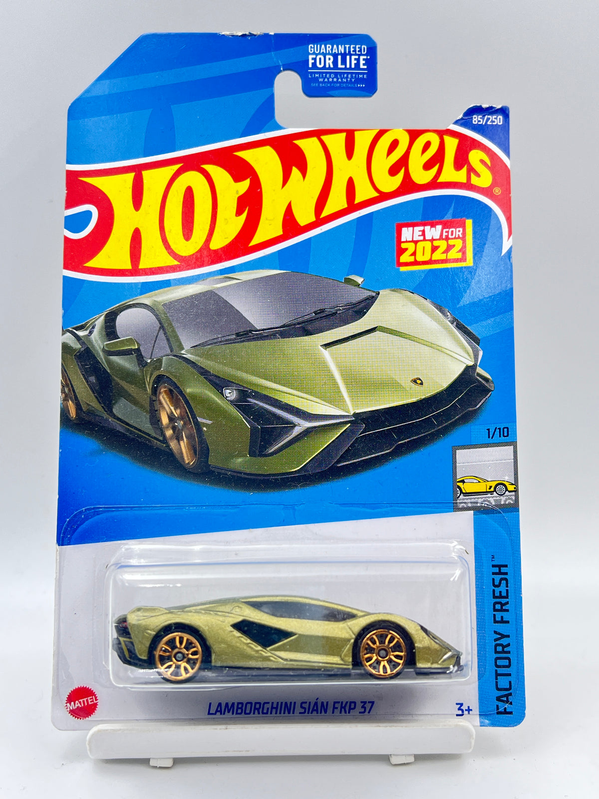 CREASED - IMPORTED - HOT WHEELS -  LAMBORGHINI SIAN FKP 37 - GREEN - ZX5