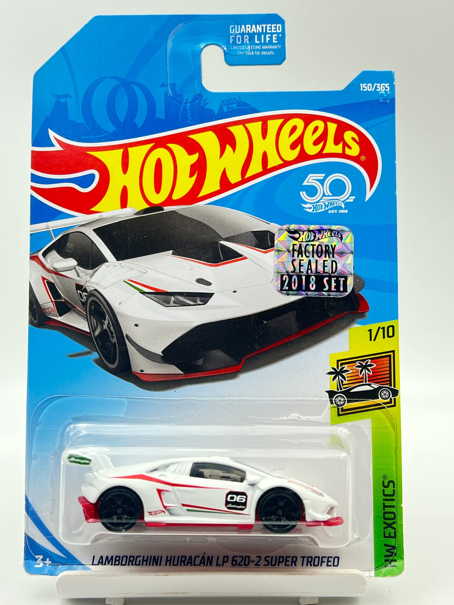 FACTORY SEALED - IMPORTED - HOT WHEELS -  LAMBORGHINI HURACAN LP 620-2 SUPER TROFEO - 1H