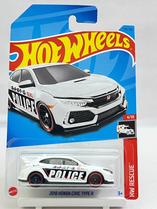 HOT WHEELS - 2018 HONDA CIVIC TYPE R - POLICE - 1B - Its Fun