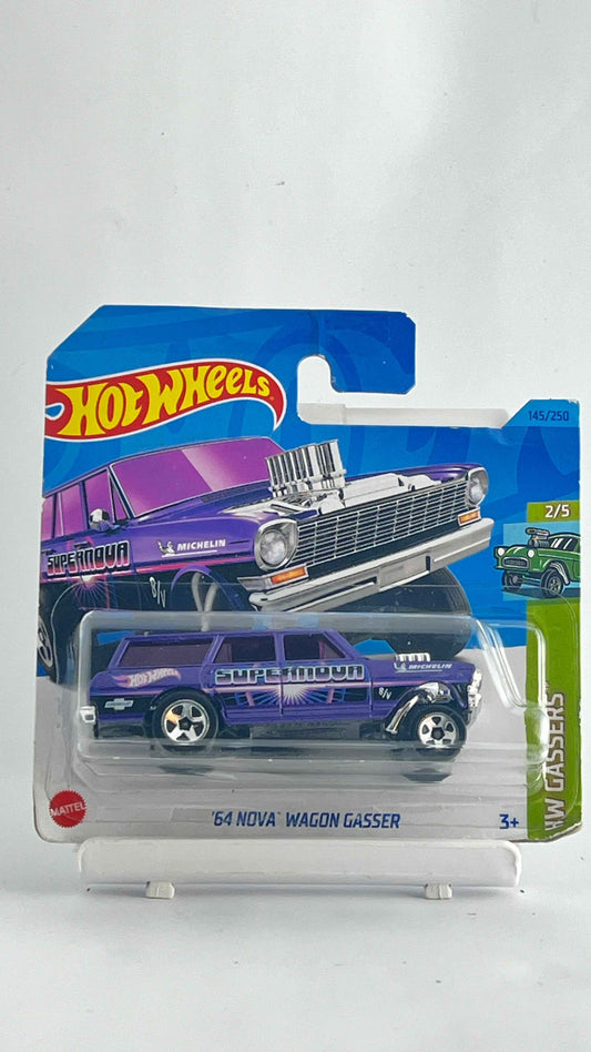 64 NOVA WAGON GASSER - PURPLE - SHORT CARD