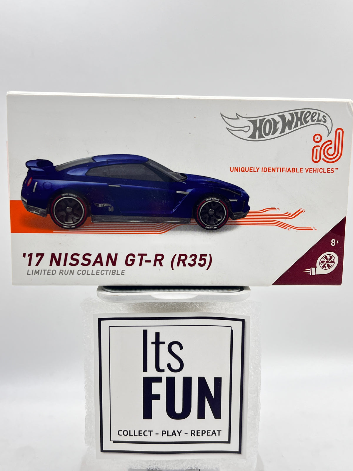 LIMITED RUN COLLECTIBLE -  RARE - HOT WHEELS - ID CAR - 17 NISSAN GT-R (R35) - P1