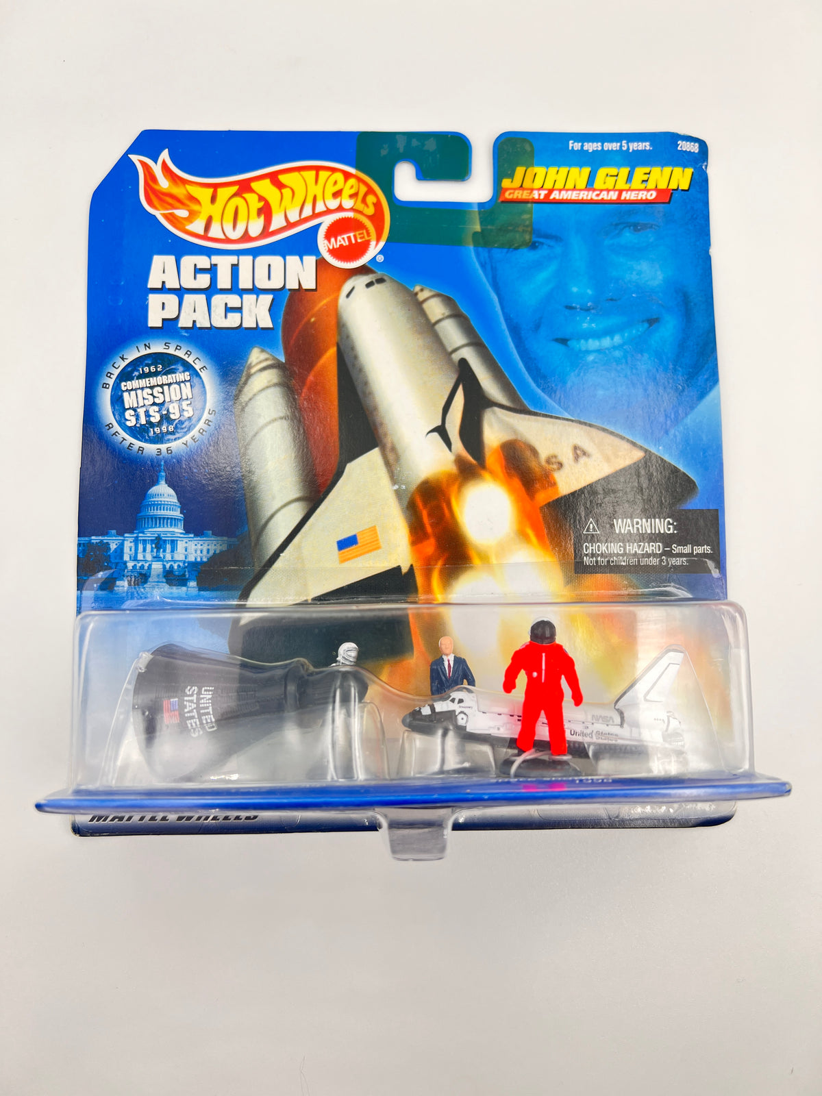 HOT WHEELS - ACTION PACK - MERCURY FRIENDSHIP 7 (1962) / SPACE SHUTTLE DISCOVERY (1998)