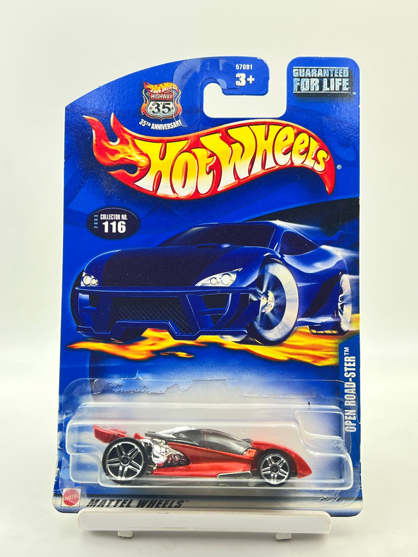 BLISTER DAMAGE - HOT WHEELS - OPEN ROAD-STER - 4E