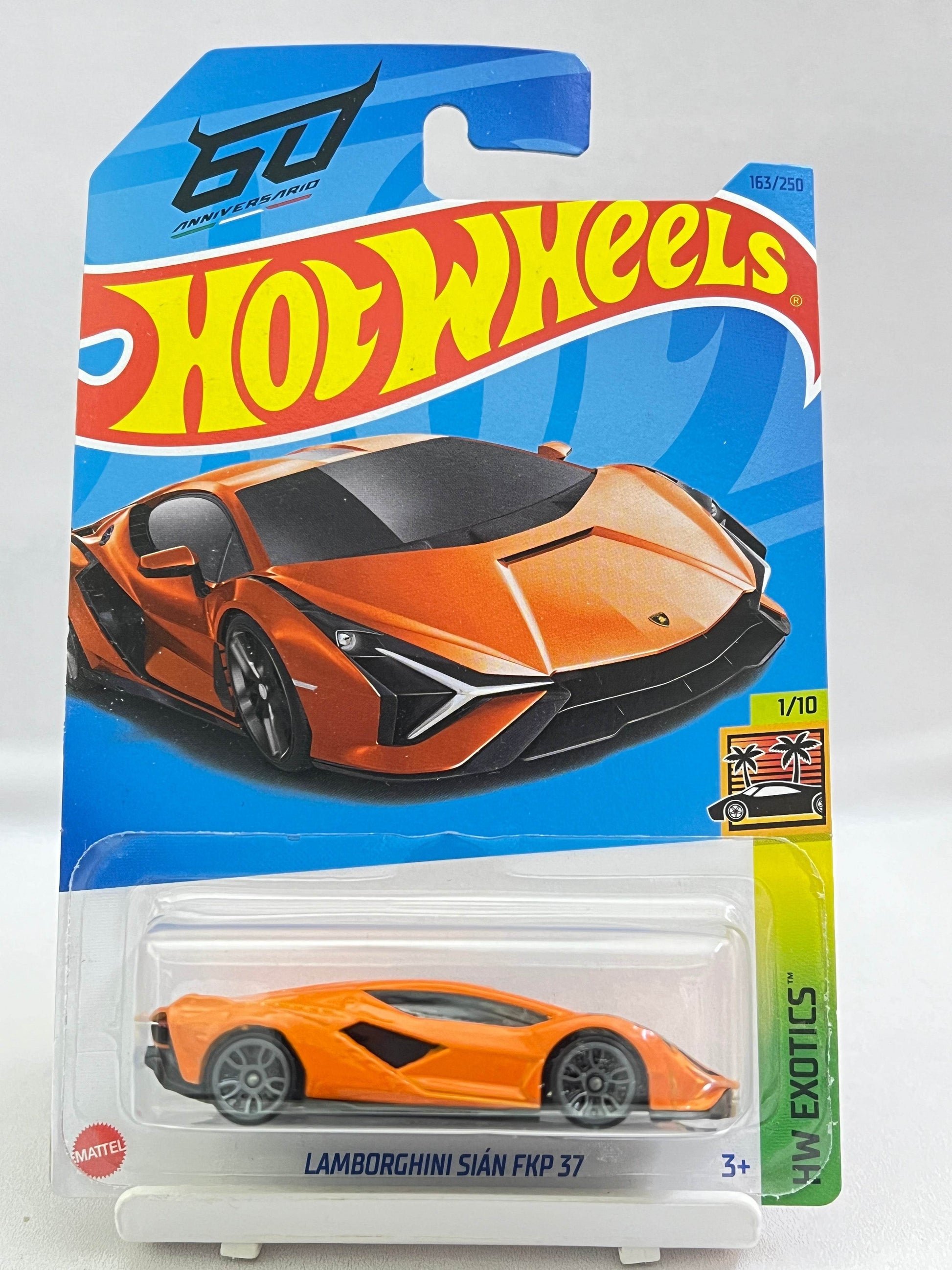HOT WHEELS - LAMBORGHINI SIAN FKP 37 - ORANGE - IMPORTED - 3D - Its Fun