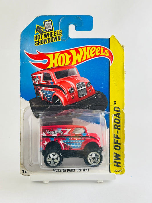 MONSTER DAIRY DELIVERY - BLISTER SQUEEZE - 2C - Its Fun- Hot wheels - matchbox - diecast