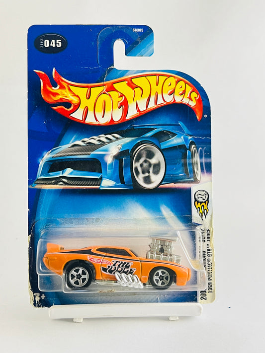 1969 PONTIAC GTO - CARD AND BLISTER NOT GOOD - 2C - Its Fun- Hot wheels - matchbox - diecast