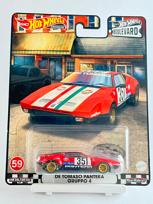 PREMIUM - DE TOMASO PANTERA GRUPPO 4 - 5B - Its Fun- Hot wheels - matchbox - diecast