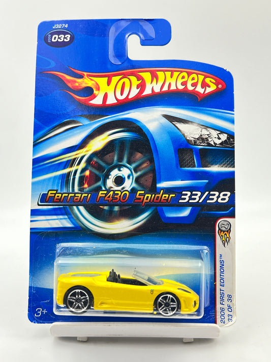 HOT WHEELS - FERRARI  F430 SPIDER - YELLOW - 9A
