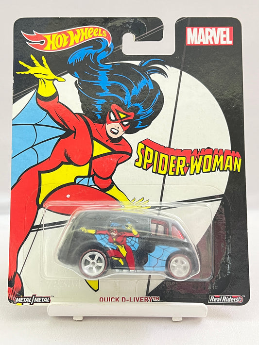 SOFT CORNERS - HOT WHEELS - PREMIUM - QUICK D-LIVERY - SPIDER WOMAN - 5A