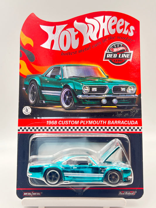 RLC - HOT WHEELS - 1968 CUSTOM PLYMOUTH BARRACUDA - GREEN - B4