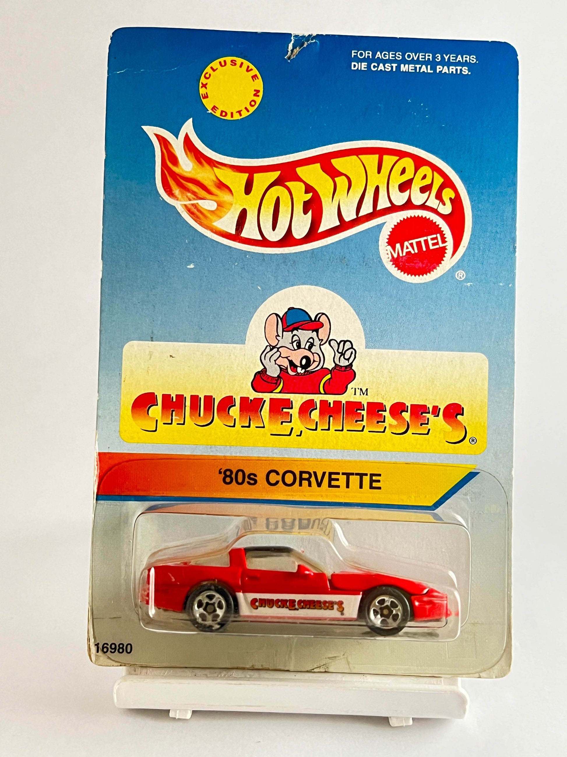 1996 - CHUCKE CHEESE'S 80s CORVETTE WITH FREE PROTECTOR- 2A - Its Fun