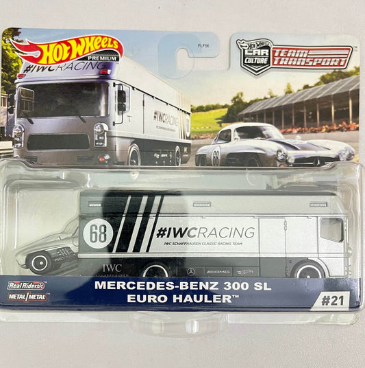 HOT WHEELS - TEAM TRANSPORT - MERCEDES BENZ 300 SL / EURO HAULER - Its Fun