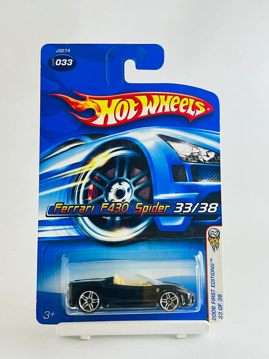 FERRARI - F430 SPIDER - BLACK - Its Fun- Hot wheels - matchbox - diecast