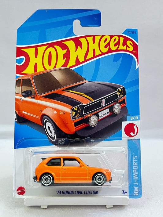 HOT WHEELS - 73 HONDA CIVIC CUSTOM - ORANGE - 1C